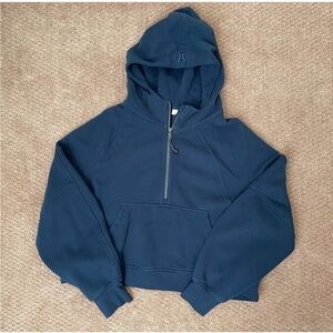 Lululemon scuba hoodie half zip in color navy size xxl